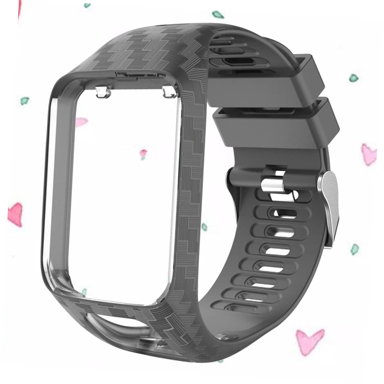 Artibetter 2pièces Bracelet De Remplacement Silicone Sculpté Pour Montre Confortable Et Facile à Installer