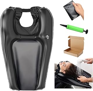 Portable Shampoo Bowl with Inflator,Hair Washing Station for Kids,Inflatable Hair Washing Basin for Sink at Home,Outdoors Or The Hospital, for Handicapped,Child, Seniors, Pregnancy, Bedridden Patient