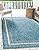 Unique Loom Outdoor Border Collection Area Rug - Soft Border (8'x 11' 4" Rectangle, Teal/ Ivory)