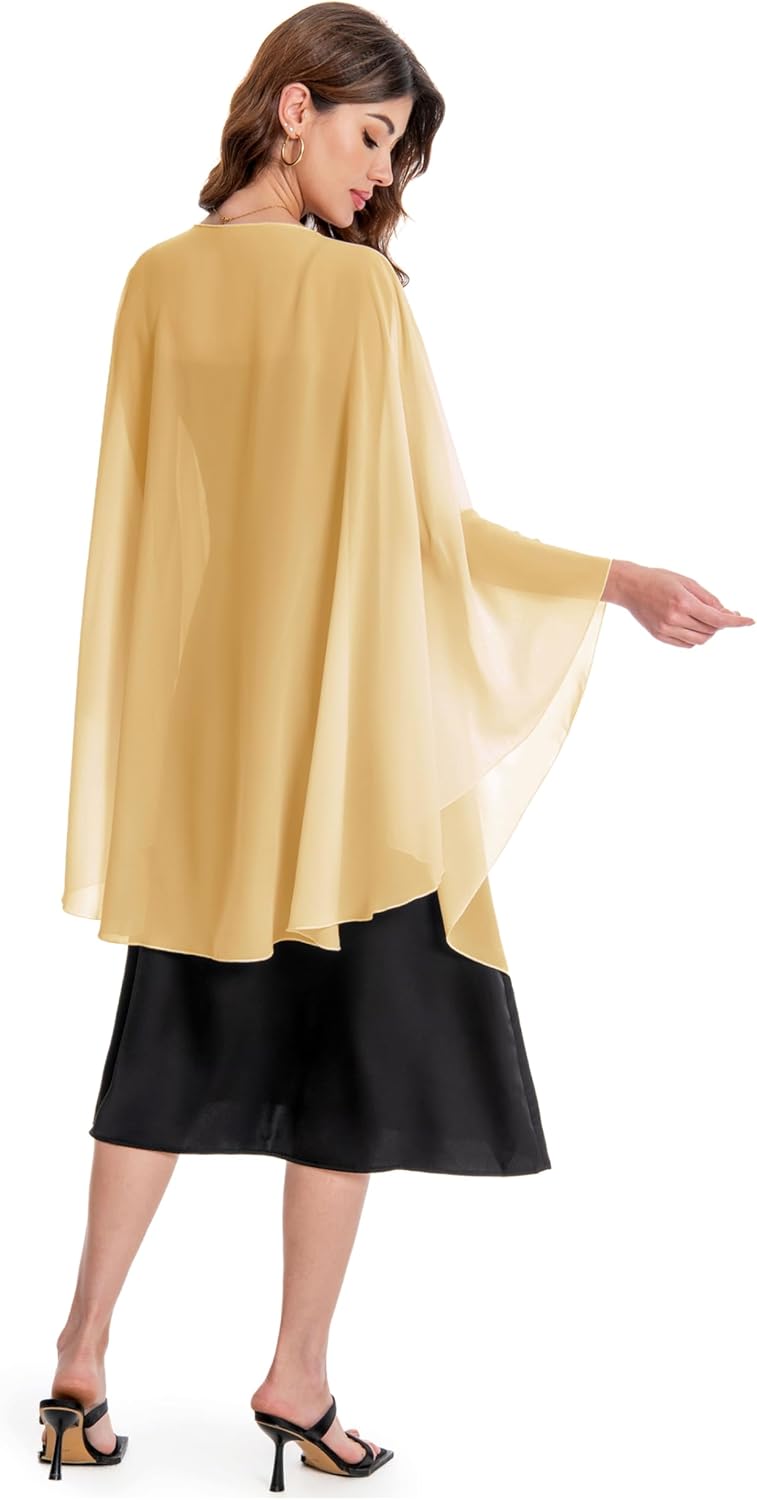 Baoqiya Chiffon Shawls and Wraps Wedding Party Shawl Scarf for Women Bridal Evening Dress on Special Occasion Dresses - Image 5