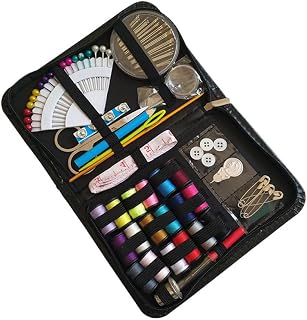 VILLCASE 87 Peças Kit Inicial De Costura Mini Kit De Costura Kit De Remendo Mulitool Acessórios De Viagem Ferramentas Para Casa Kit De Costura Sacos De Armazenamento Acessórios De Costura