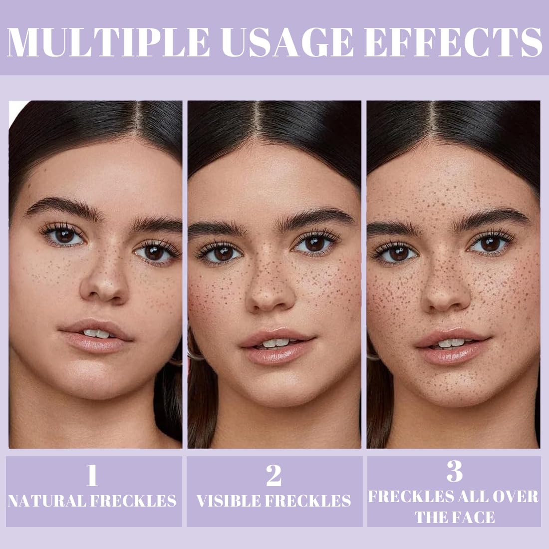 Penna per lentiggini liquida in micropolvere strumento di trucco per enne lentiggini naturali realistiche con speciale spugna per il trucco,
