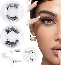 2 Pairs Magnetic Eyelashes with Box, No Glue Required Magnetic False Eyelashes, Magnetic Eyelashes with Applicator