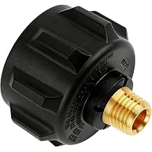BeeGo Propane Tank Adapter Fittings, QCC1 Propane Gas Fitting Adapter with 1/4 Inch NPT Male Pipe Thread, QCC1 /Type 1 to 1/4" NPT Male, for Propane Tank Regulator and Hose - 100% Solid Brass