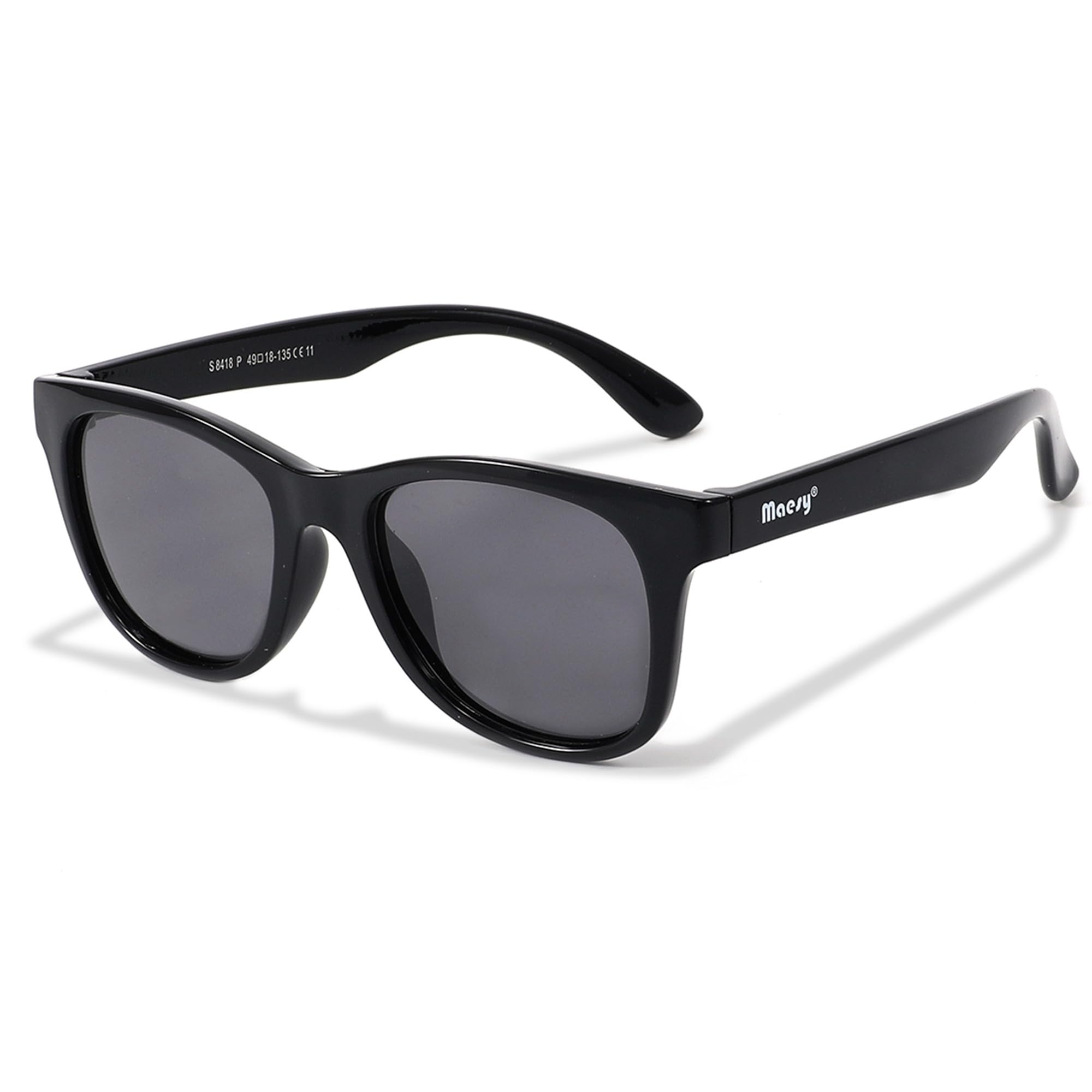 Yuki Lunettes de soleil pour enfants de 6 à 12 ans - Protection polarisée UV400 - Cadre flexible et flexible - Lunettes de soleil sûres et confortables pour enfants