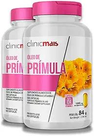 Kit 2 Óleo Prímula 60 Cápsulas ClinicMais