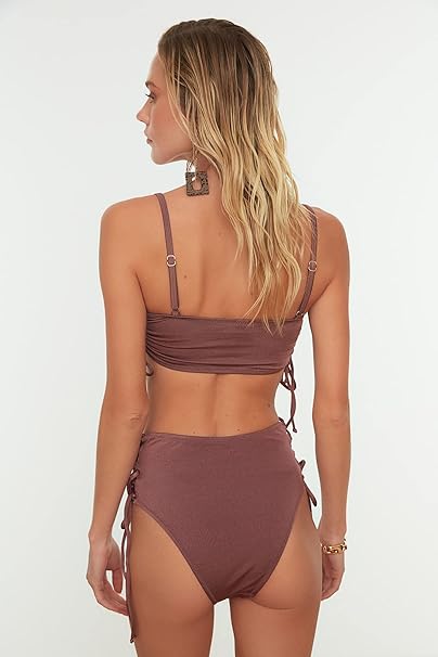 Trendyol Slip Bikini Donna A Vita Bassa – Poliammide Elasticizzato, Taglia S (36/2)