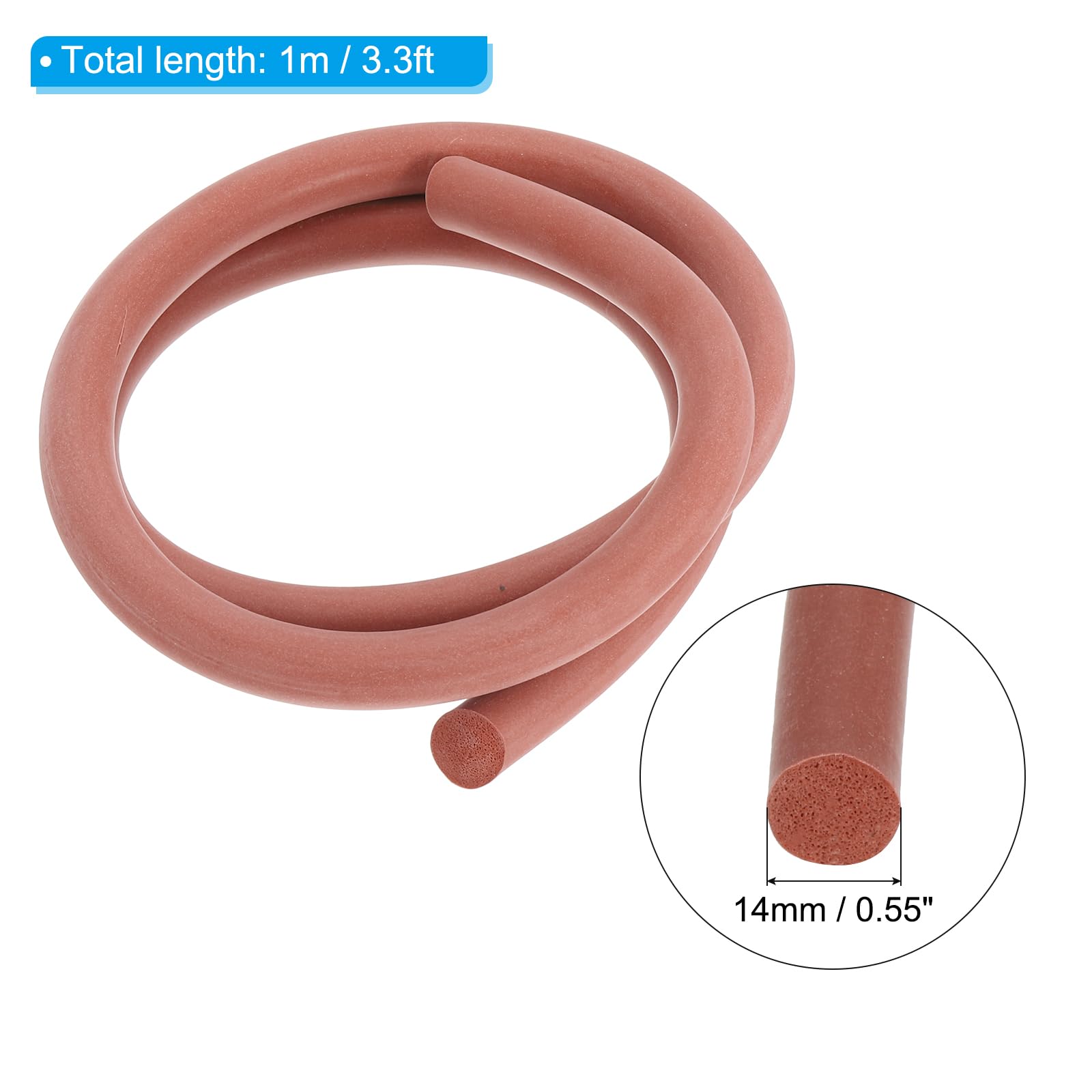 PATIKIL Silicone Foam Seal Strip - Image 2