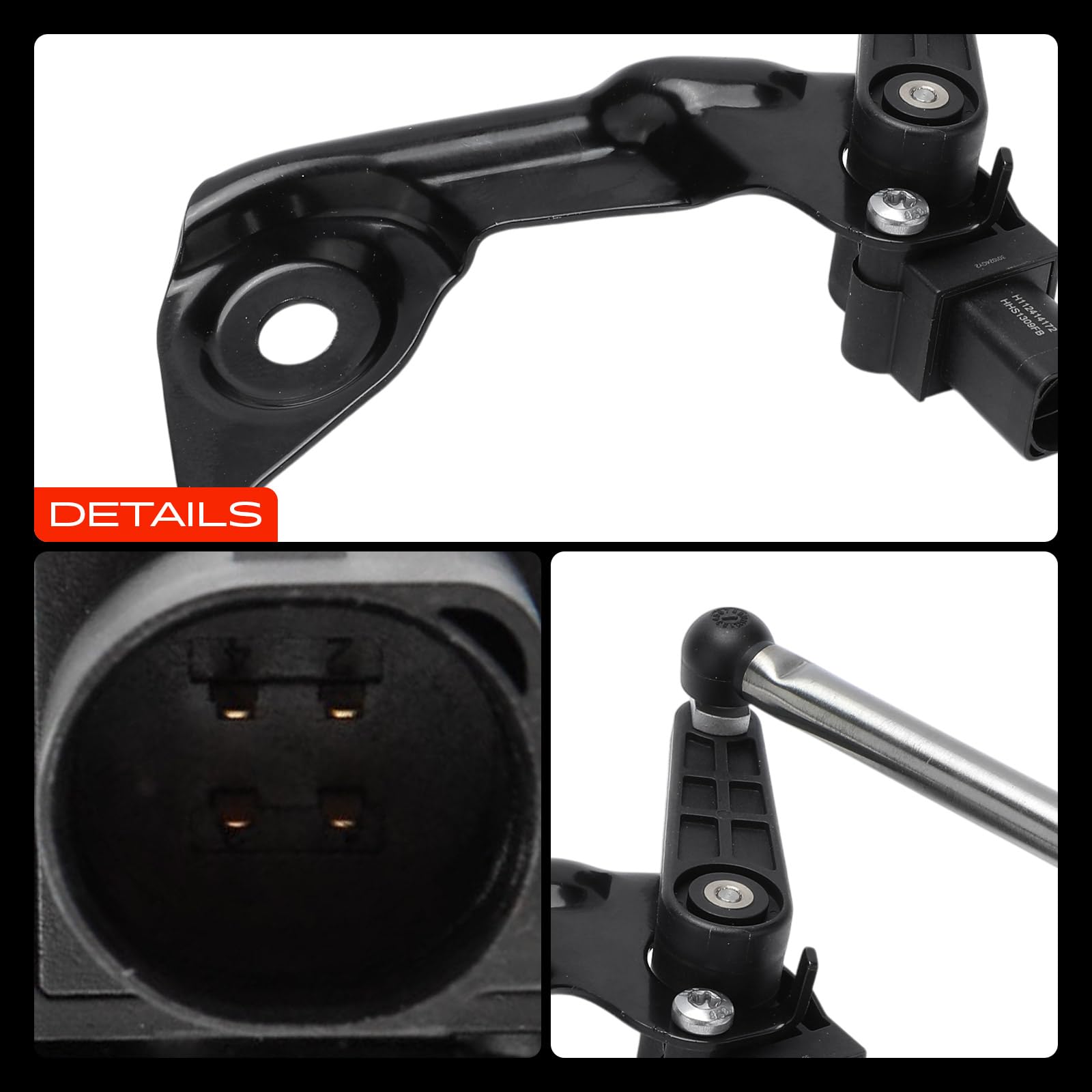 Frankberg Niveausensor Höhensensor mit Gestänge Hinten Links Kompatibel mit A4 8K2 B8 Allroad 8KH B8 Avant 8K5 B8 A5 8T3 8F7 8TA 2007-2017 8K0941309F