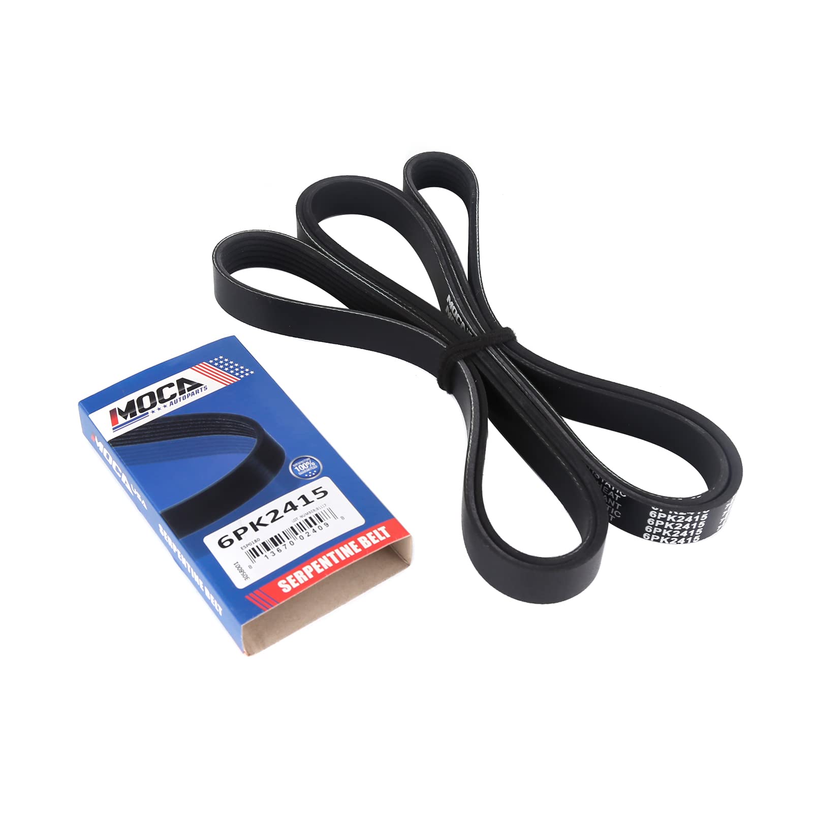 6pk2415 Para Chevrolet, GMC, Audi, Cadillac - N&uacute;mero 6PK2415, Compatible Con Motores 4.3L A 6.0L, Garant&iacute;a 1 A&ntilde;o Correa Serpentina EPDM