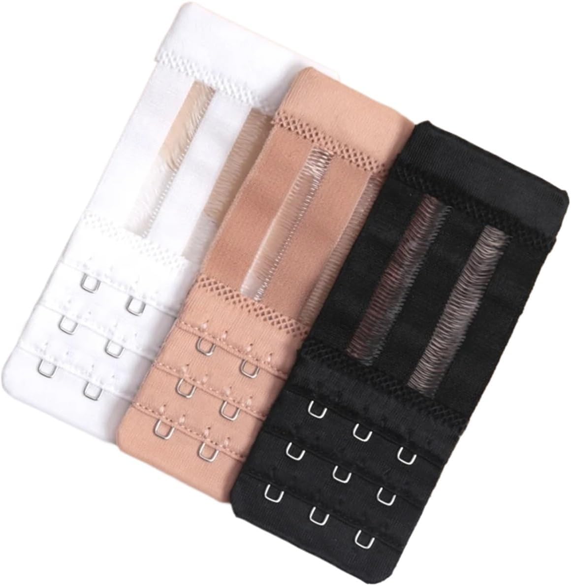 Bra Extenders 30 Pcs Adjustable Bras 3 Hook Triplex Row Extension Buckle for(Multi)