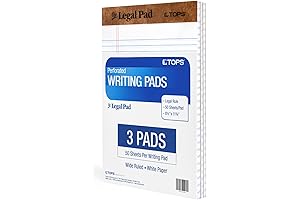 Tops Notepads White Legal Pads 8.5x11