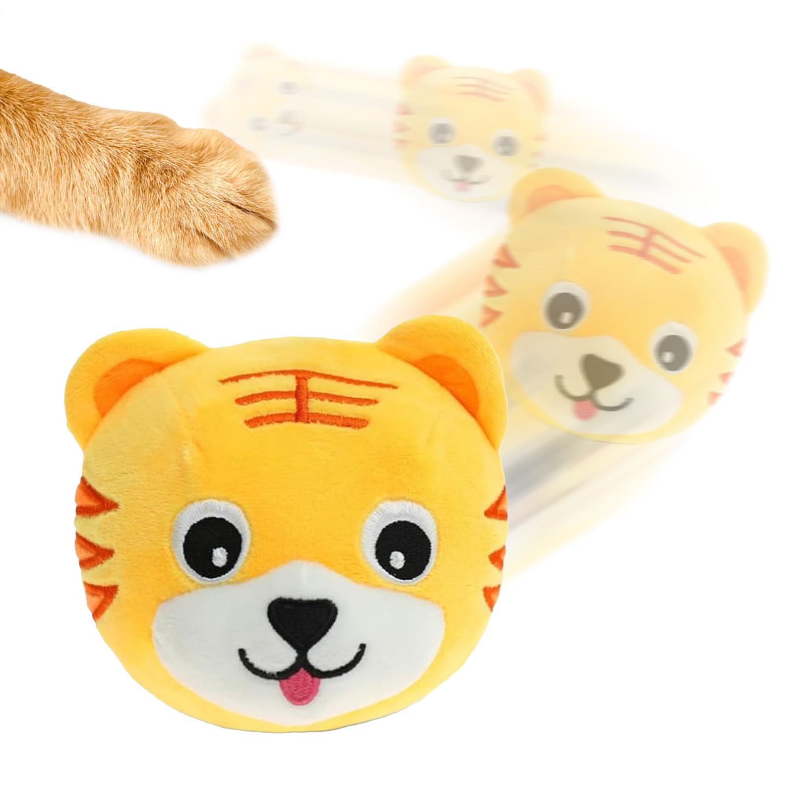 Peluche de chien en mouvement jouet chiot interactif rechargeable et balle roulante salon