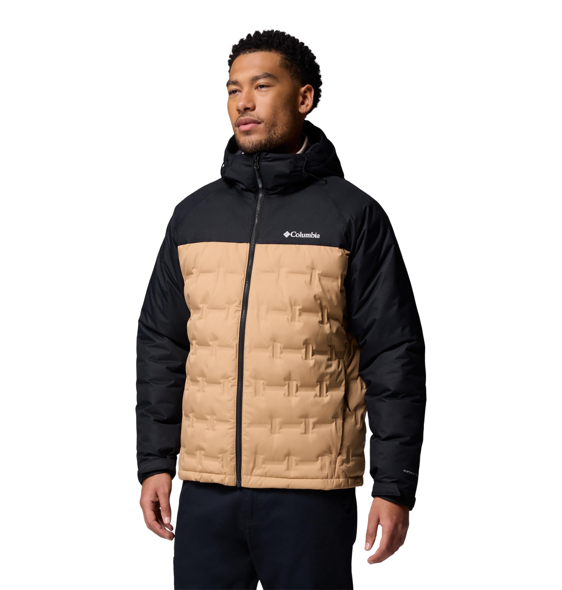 Columbia Męska kurtka puchowa z kapturem Grand Trek Iii, Canoe/Black, XL