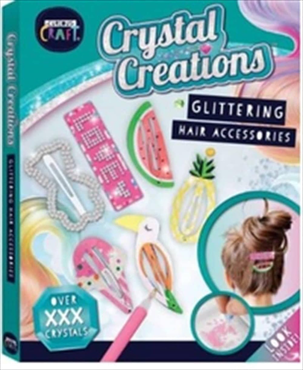 Curious Craft Crystal Creations Glittering Hair Accessories Kit