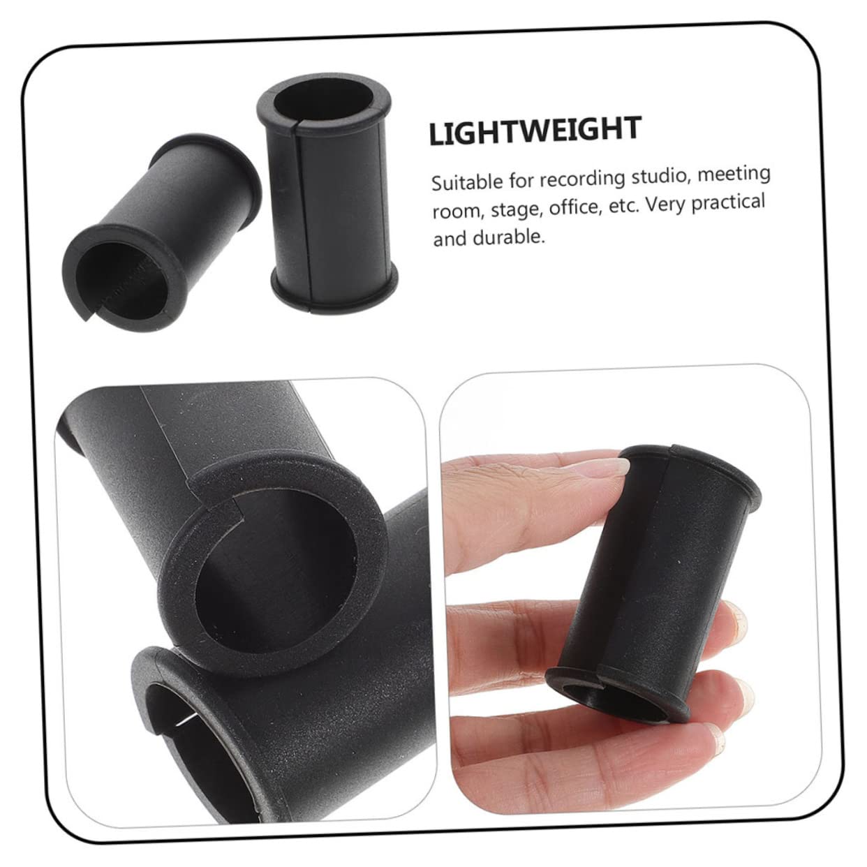 HOMSFOU 16pezzi Copertura Antivento Per Microfono Gomma Supporto Shock Mount Accessori Per Registrazione Compatibile Con Vari Modelli Di Microfono