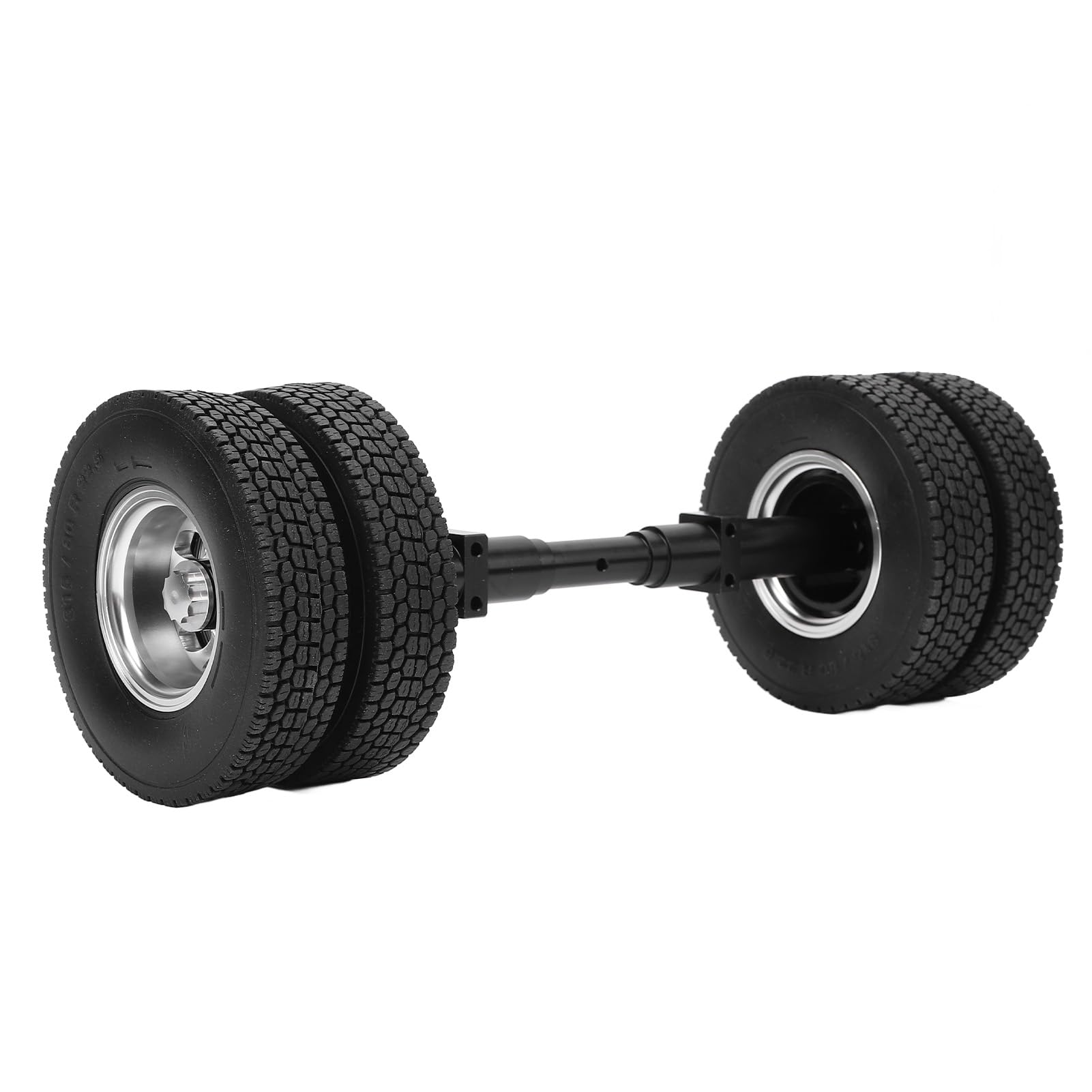 Keenso Tylna oś Przyczepy RC, Konstrukcja ze Stopu Aluminium, Zwiększona stabilność Dzięki Osi Tylnej 167 Mm do Projektu DIY Przyczepy do Ciągnika w Skali 1/14