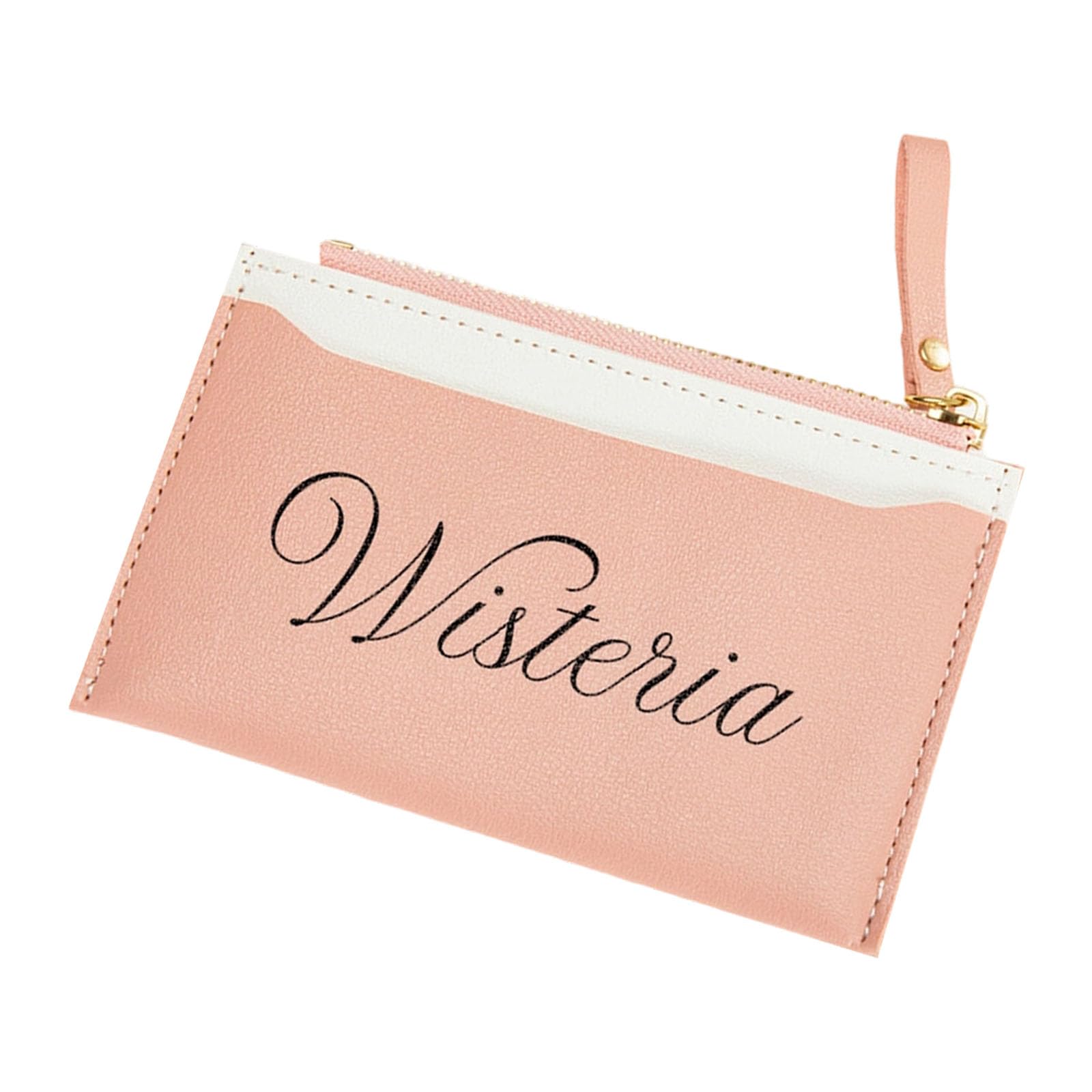Tsophreniq Zippered Closure Card Organiser Fashion Contrast Color Miniature Coin Purse Small Wallet for Women Girls PU Leather Wallet Organizers