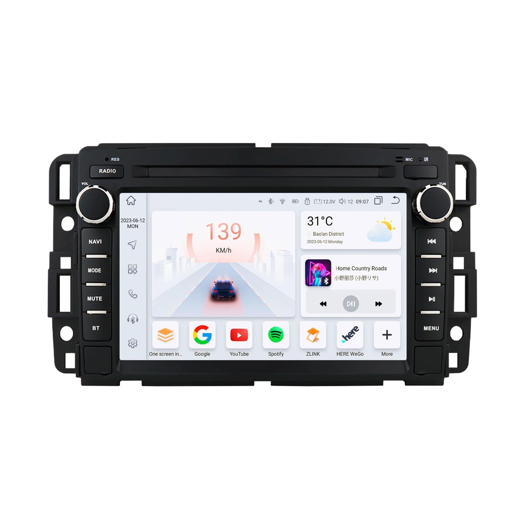 Autoradio Double DIN 7" pour Chevrolet Silverado 2007‑2013