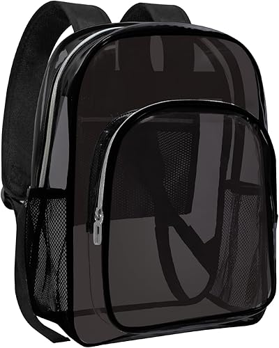 Mochila transparente de PVC resistente para la escuela viajes y trabajo A-Rosa