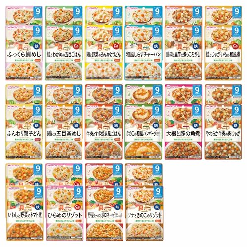 [セット品] 離乳食 ベビーフード 具たっぷりグーグーキッチン 9か月頃から 全16種×2 計32個セット 食べ比べの商品画像（Amazon）