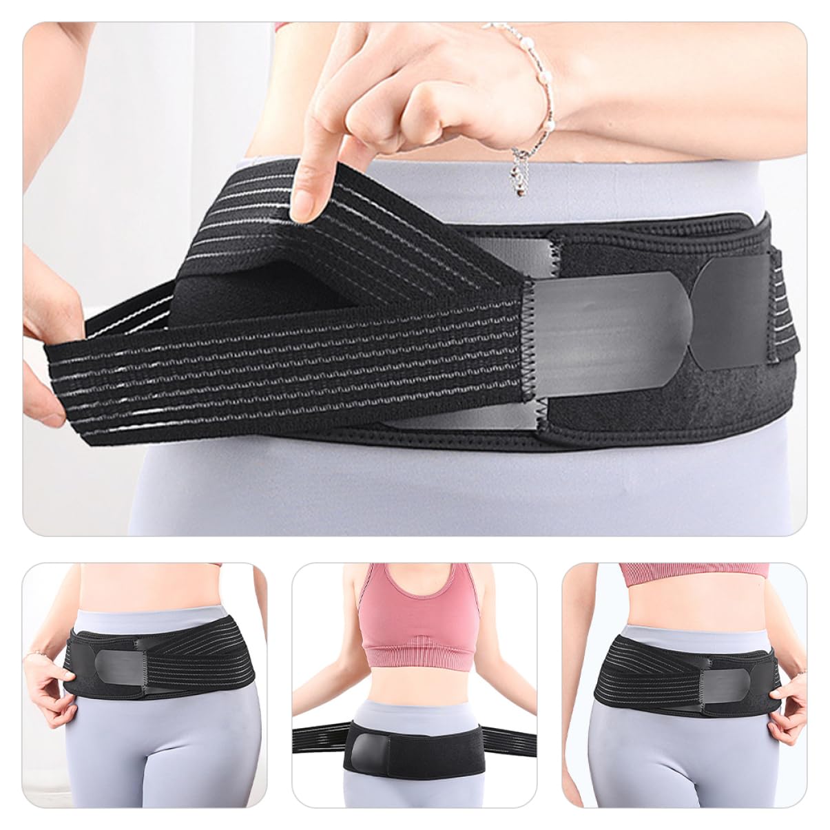 TOVINANNA Waist Protection Adjustable Sports Belt Girdle for Women Tummy -resistant Daily Use Fitness Accessory