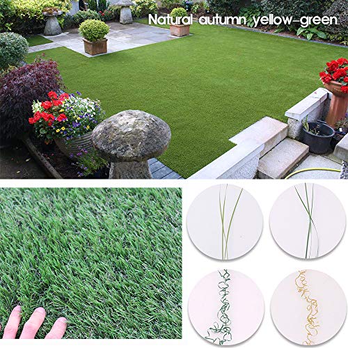 · Petgrow · Synthetic Artificial Grass Turf Lawn 4Ft X 10Ft, 1.38" Outdoor/Indoor Fake Grass Rug Astroturf For Dogs,Faux Grass Rug With Drainage Holes/Custom Size Provided #TOP4