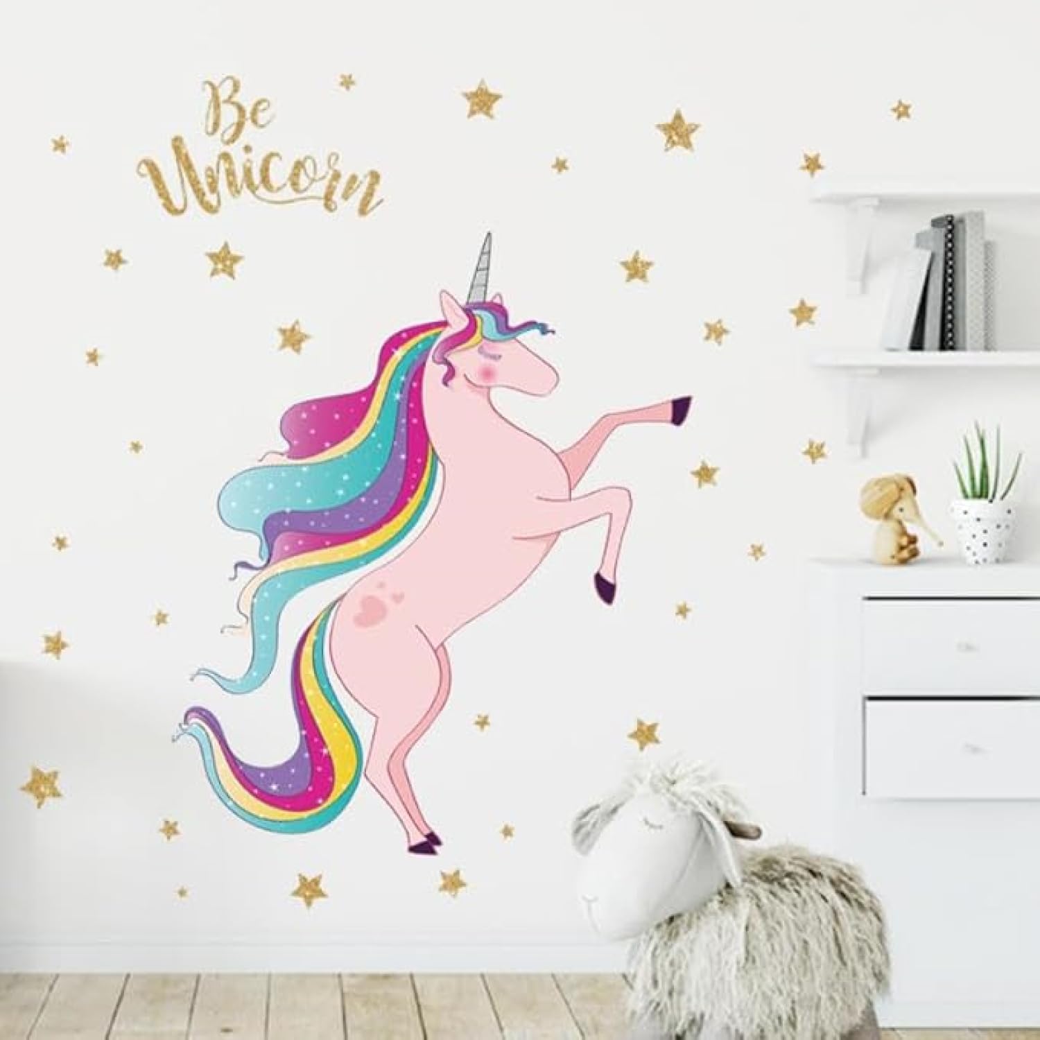 JAAMSO ROYALS Pink Unicorn Stickers for Walls of Home, Wall Sticker for Living Room, Wall Stickers for Home, Wall Painting Stickers, Living Room Wall Stickers (30 CM X 90 CM) (B0C8DFYK9Q) Amazon Price History, Amazon Price Tracker