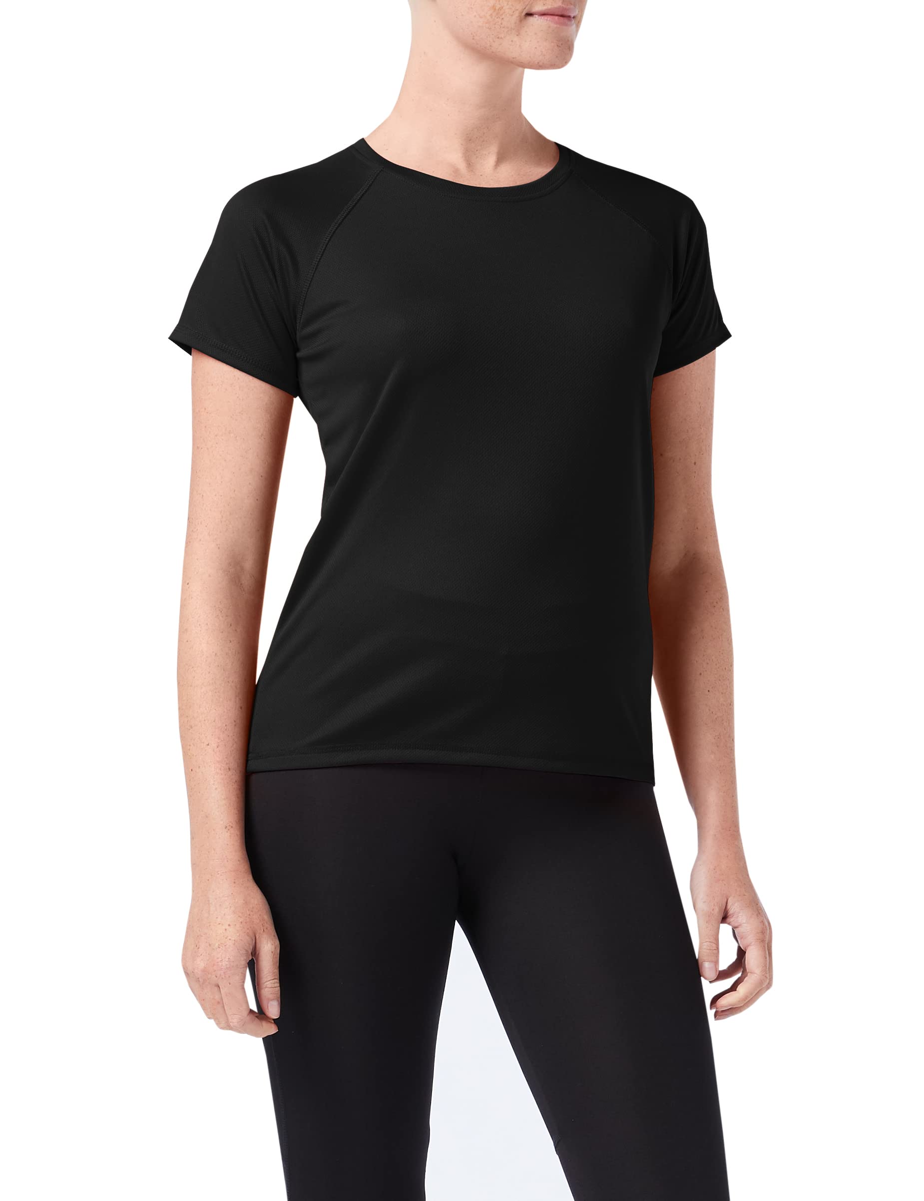 StedmanApparel Women's Active 140 Raglan/ST8500 Regular Fit Short Sleeve Sports T-Shirt