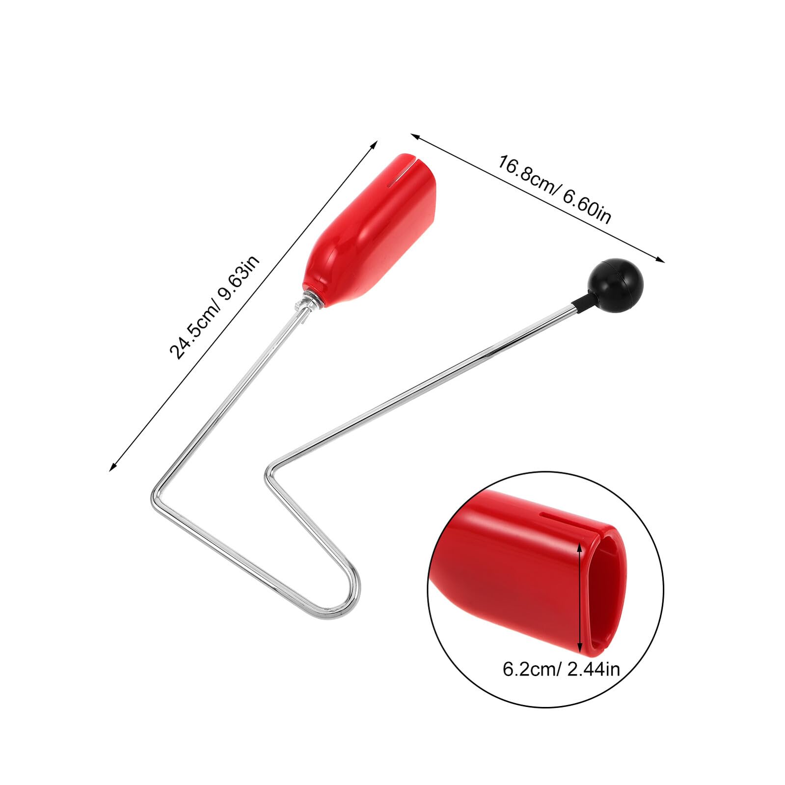 Vibraslap Strumento Musicale Rosso, Percussione Orff per Bambini