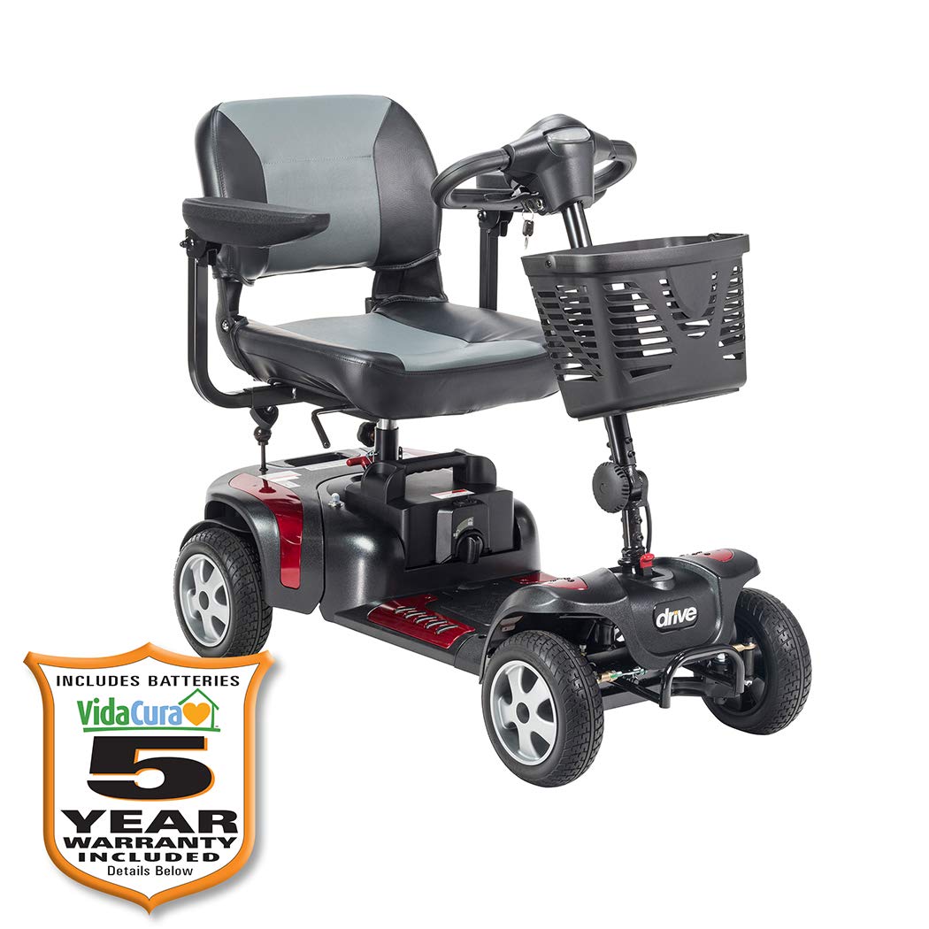 Vidacura Phoenix 4-Wheel HD Scooter by Drive Includes 5 Year Protection Plan (17.5