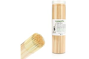 Premium 10 Inch Bamboo Skewers for Grilling and Appetizers