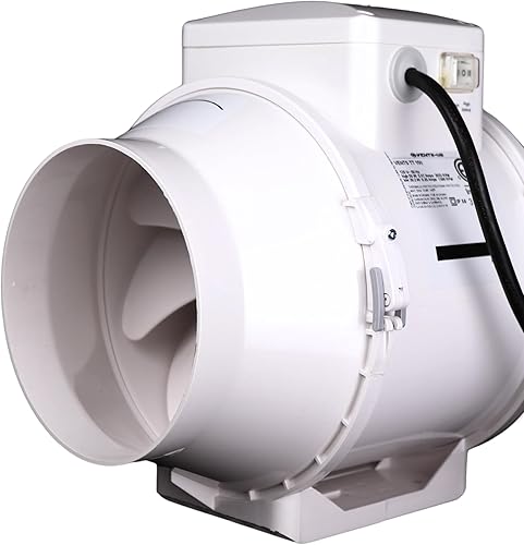 VENTS -US TT 150 Ventilador en línea de 6 pulgadas para conductos con aplicación de alta presión estática - Soluciones ideales para suministro