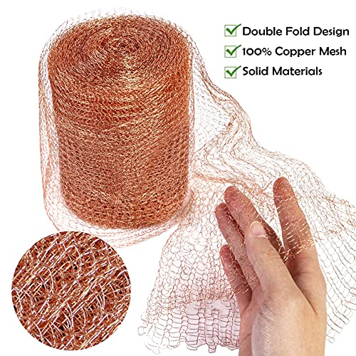 Copper Mesh Roll For Mice Rat Rodent Repellent, Sturdy 32 Feet Copper Wool Mouse Trap For Bat Snail Bird Control With Packing Tool #TOP1