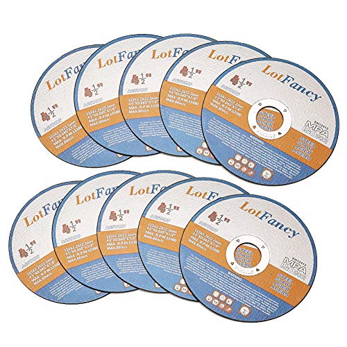 4-1/2 Inches Cutting Wheels, 10PCS Cut off Wheels by LotFancy - Metal