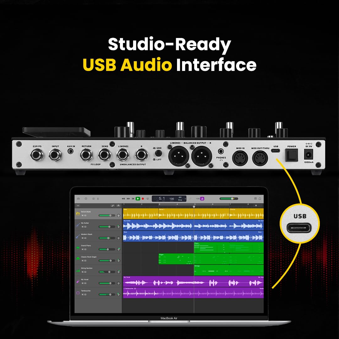Valeton GP200 Multi Effects Processor + Gig Bag Black Bundle