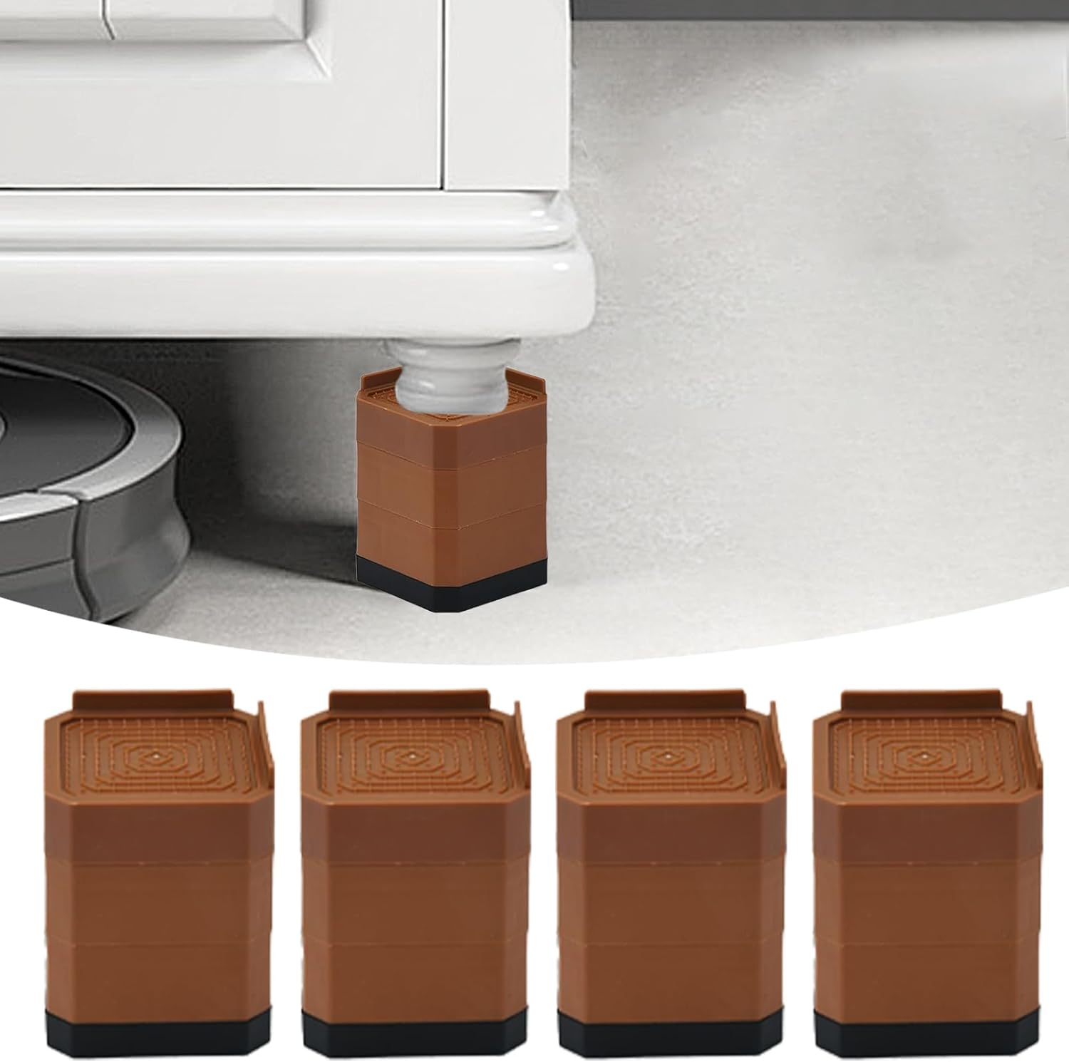 Bed Lifts Risers | Support Lifter Extender for Washer - Chair Legs Elevation Rack | for Chair Refrigerator Washing Machine Home Dormitory Bed Couch Bookshelf Table