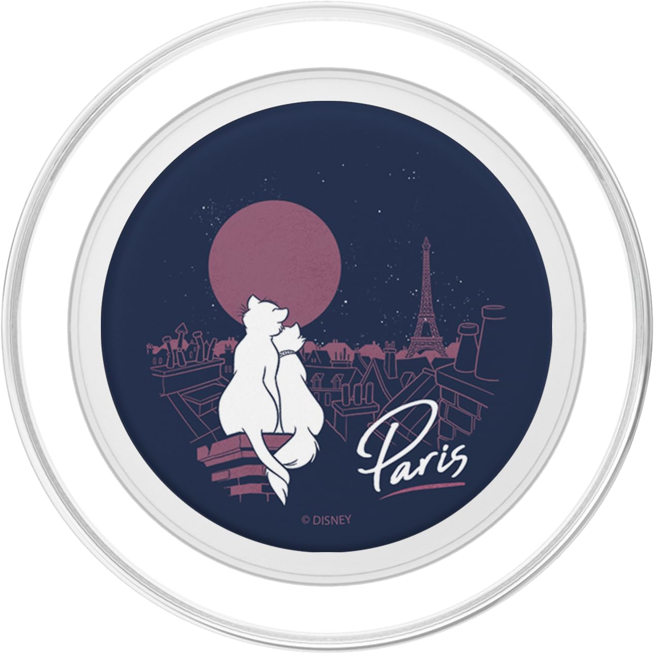 Disney Aristocats Paris Skyline PopSockets MagSafe PopGrip for iPhone