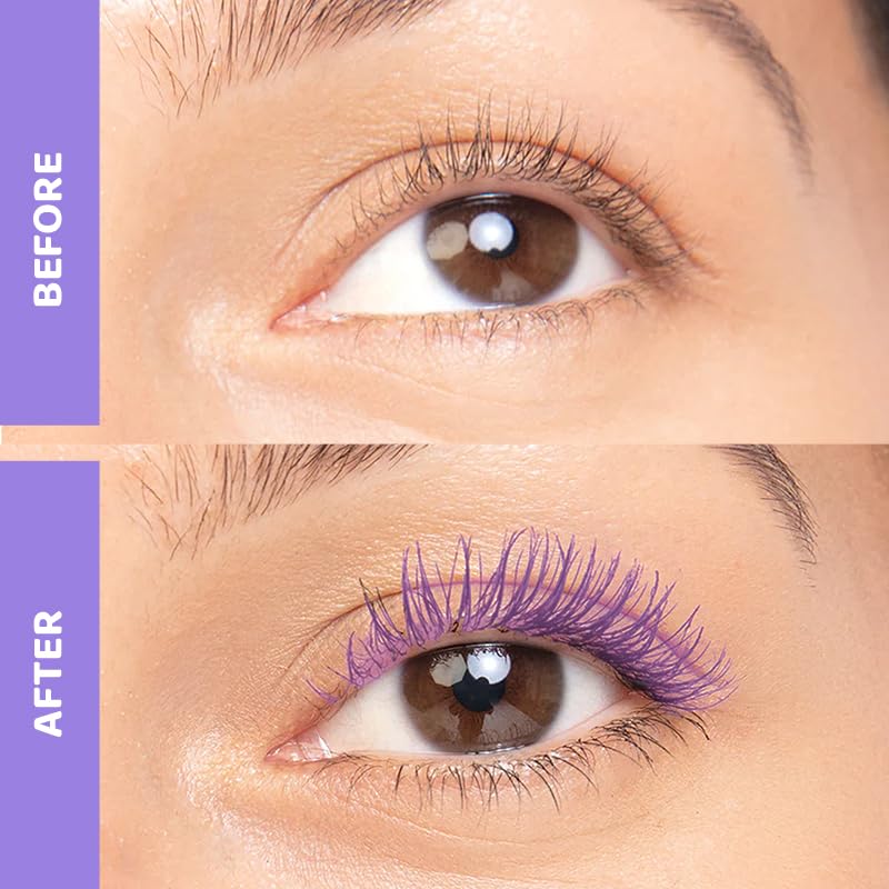 Image of Elitty Pop Colored Lush Lashes Mascara - Ok Boomer (Lilac), Waterproof, Smudge proof, Curling and lengthening, Infused with Witch Hazel and Almond Oil, Vegan & Cruelty Free -5 ML Each