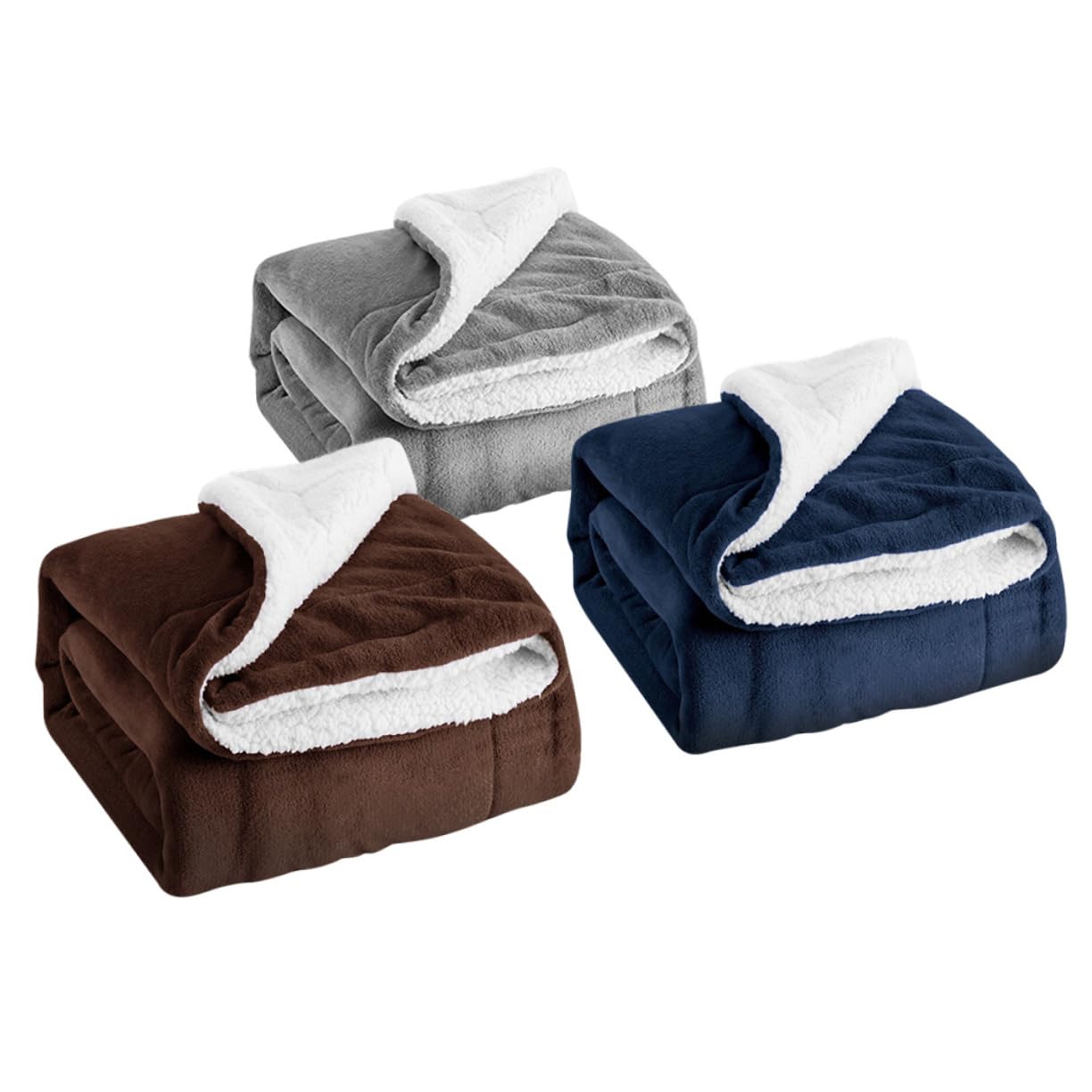 Plaid doux fleece épais pour animaux MAGICLULU couverture grise lit