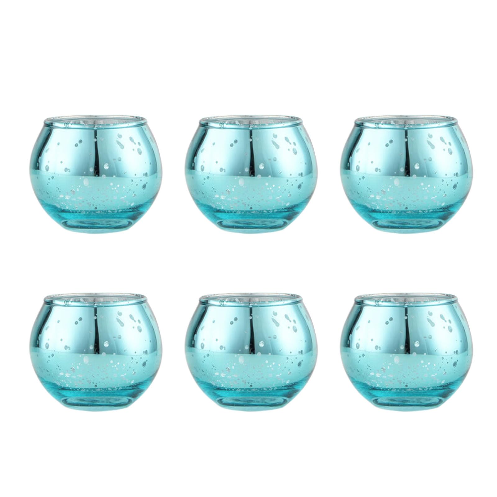 6Pcs Glass Holders, Decorative Glass Tealight Votive Bowl, Scented Stand for Table Centerpieces Votive