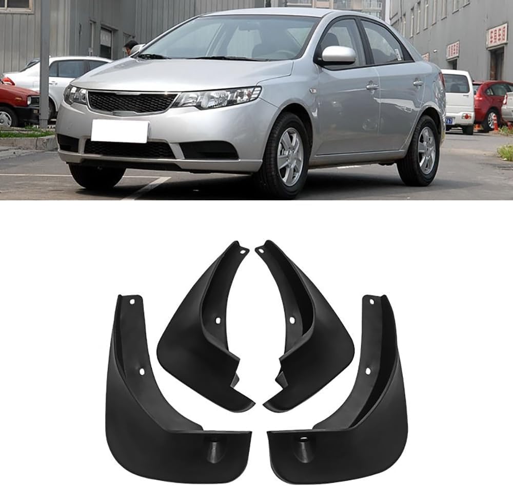 WeiYH No Drill Mud Flaps for Car Front Rear Wheel for Kia Forte 2009-2013