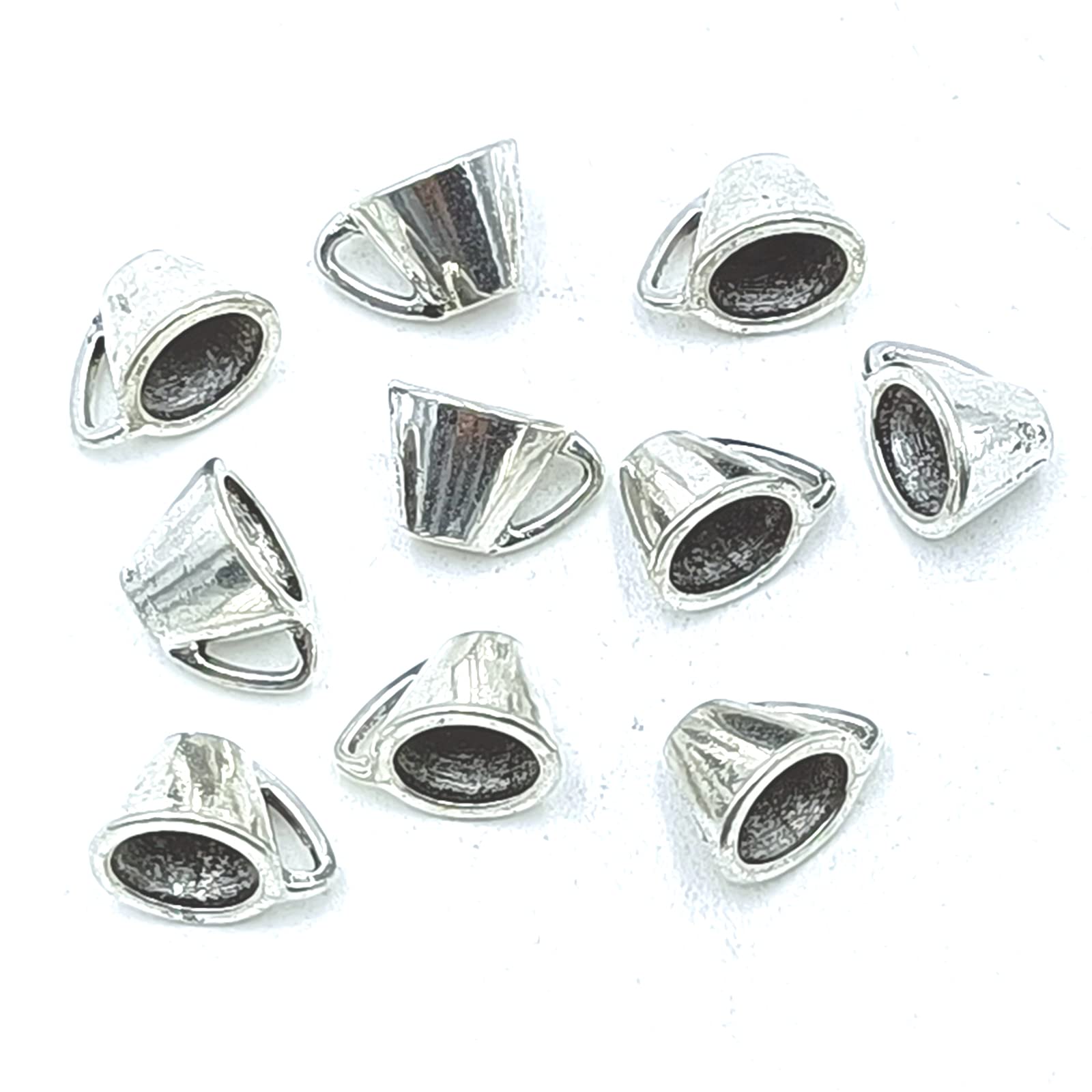 YOOGCORETTCharms Hand Heart Pendants Antiqued Bulk Tibetan Silver for DIY Craft Bracelet Necklace Jewelry Making Alloy Vintage Pendants 29 X 25mm (Ancient Silver)