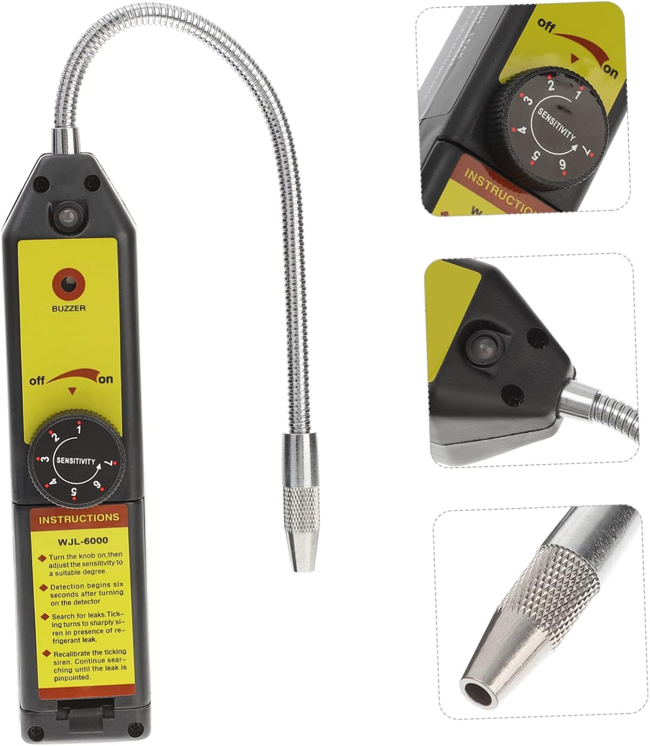 Gadpiparty Leak Detector Leak Test Tool for Halogen Leak Tester Quick Response Alarm
