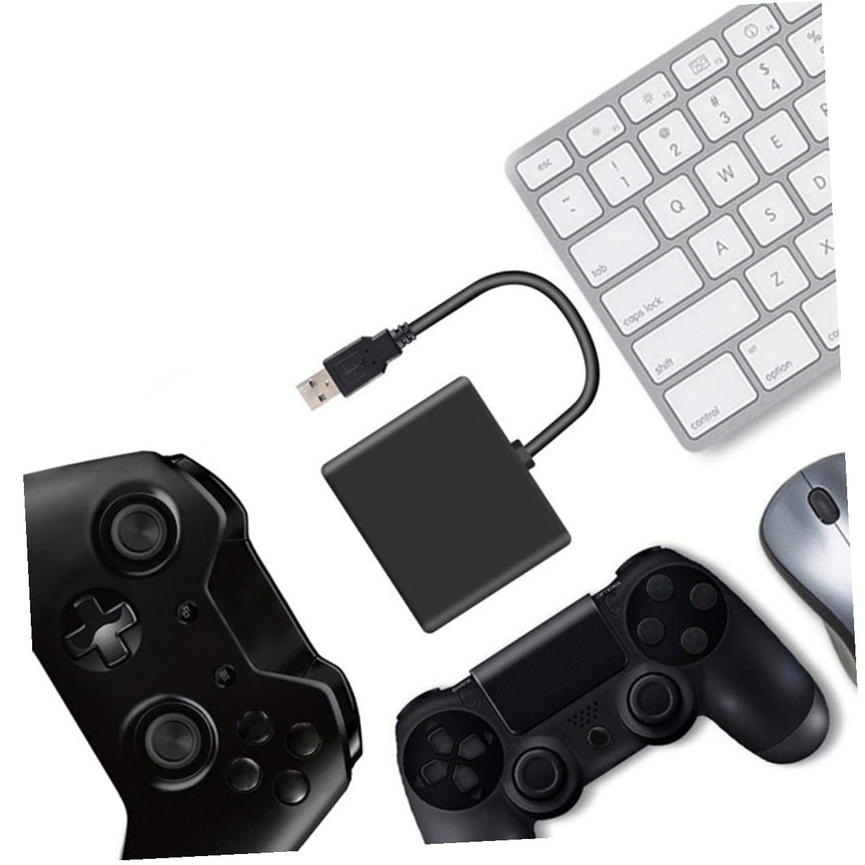 OSALADI Game Controller USB Converter Adaptateur Compatible Switch Contrôle avec Clavier Et Souris De Latence Sensibilité Durable Nécessite Manette Originale