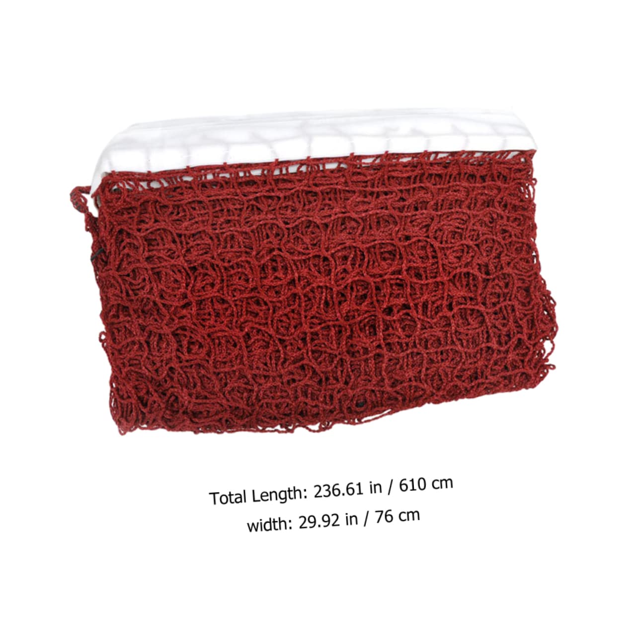 POPETPOP Sports Net Ball Badminton Net 6.1m x 0.76m Foldable Portable Wear-Resist Nylon for Games