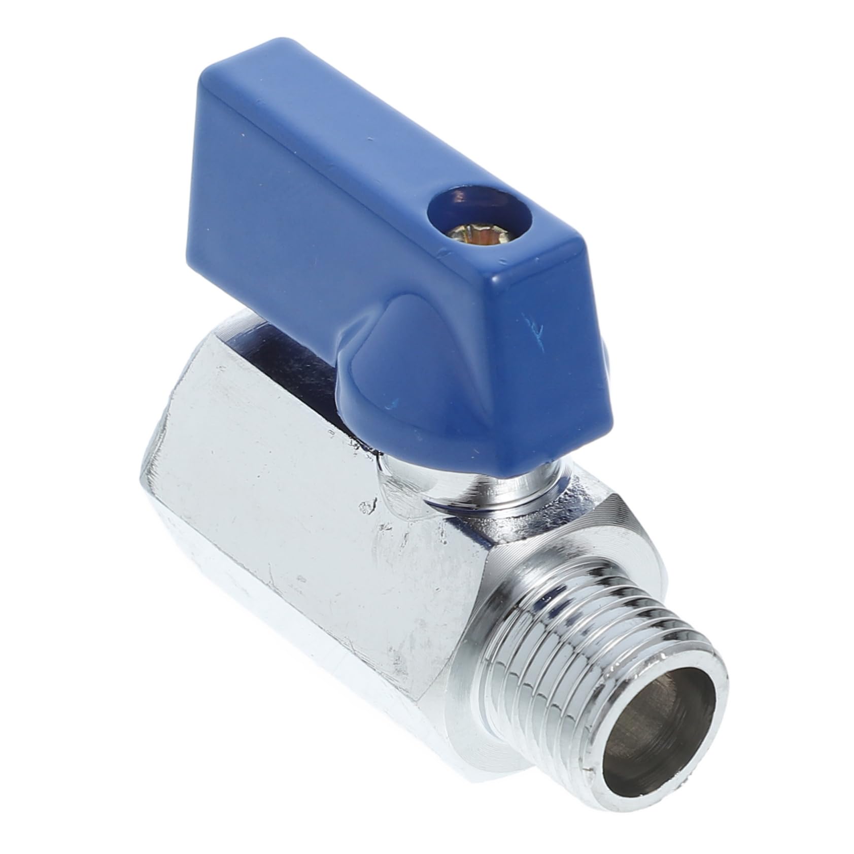 Mini válvula de bola metálica para control absoluto de fluidos sin fugas en entornos de fábrica