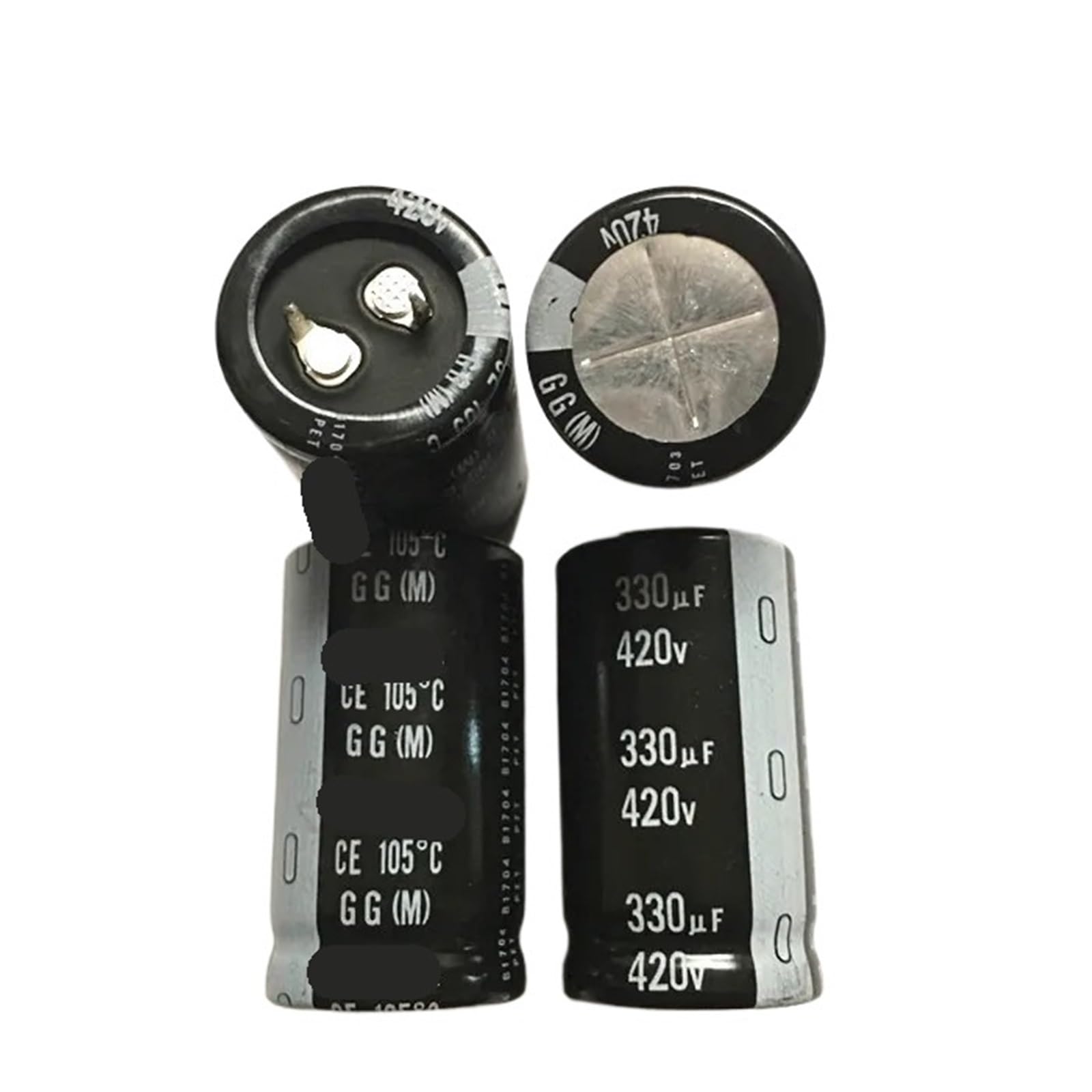Condensateur encliquetable 330 uf 420 V 25 x 45 mm (2 pièces/10 pièces)(2PCS)
