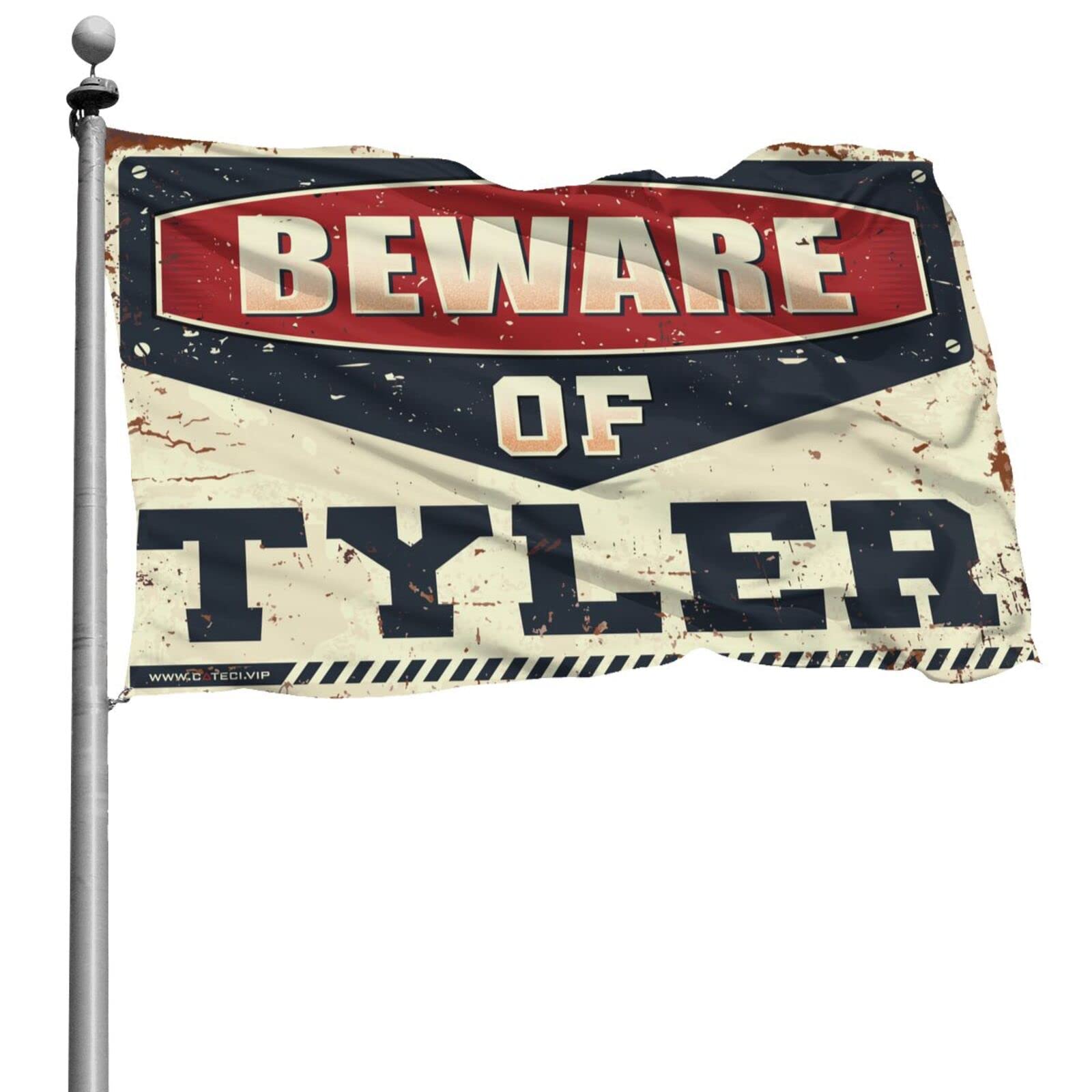 Flags Funny Beware Of Tyler Flag Funny Bar Decor Room Accessories For Men(152X244CM)