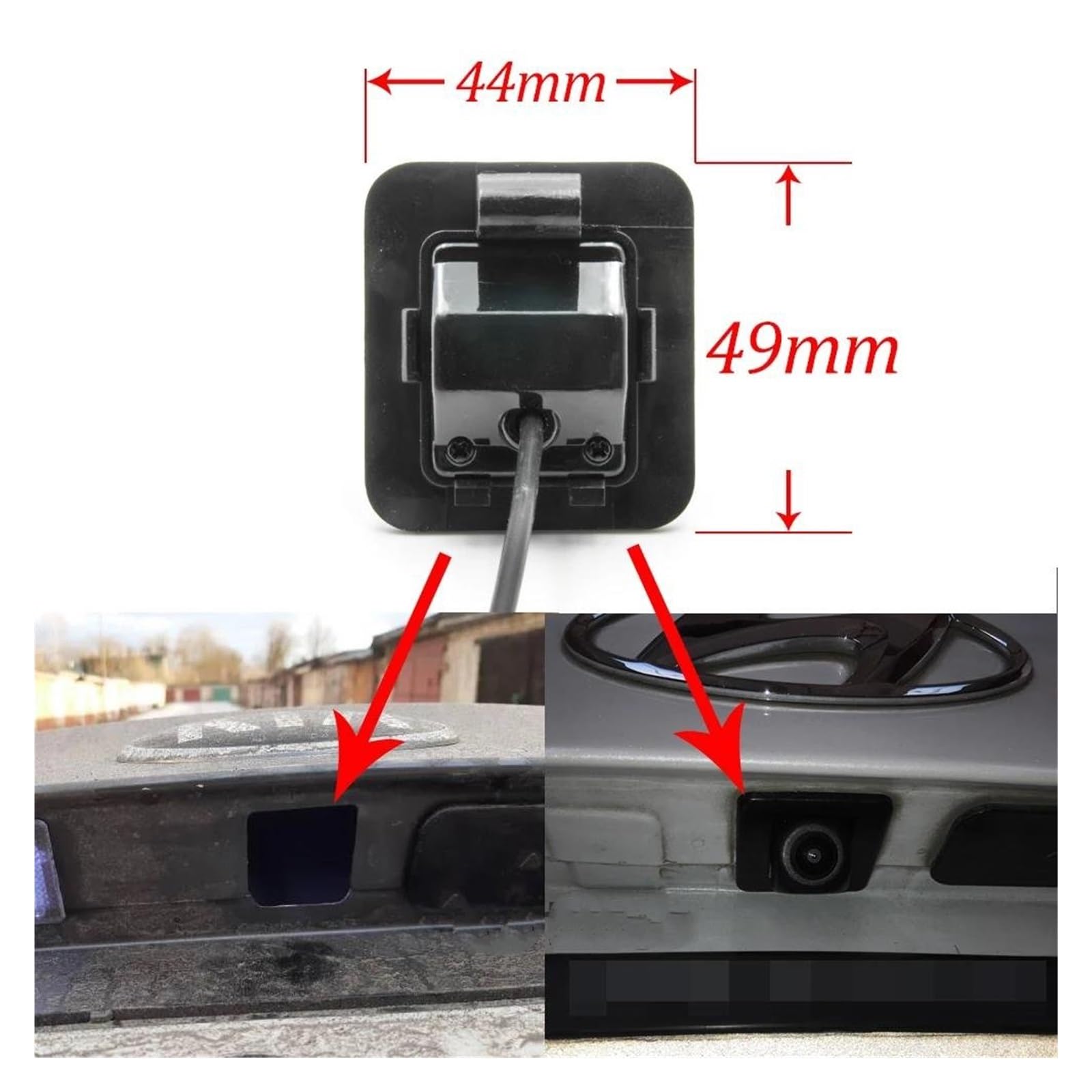 Zamiennik kamery cofania dla Kia do Forte YD 2014 2015 2016 2017 2018 Hatchback samochodowy monitor cofania parkingu CCD HD AHD kamera cofania kamera cofania kamera cofania (D170 AHD 720P) (A120 CVBS